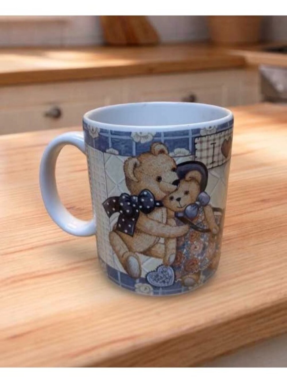 Lang & Wise 1998 "I Love My Bear" Collector Mug By Nita Showers Teddy Bear Desig - Picture 7 of 7